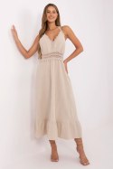 Sukienka Model MI-SK-88573.83 Beige - Italy Moda Italy Moda Sukienka Model MI-SK-88573.83 Beige - Italy Moda Italy Moda