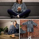 Bluzair SUPER MAMA - Bluza koc - Szary - prezent dla mamy - dzień matki