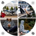 Bluzair SUPER MAMA - Bluza koc - Szary - prezent dla mamy - dzień matki