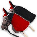Derka dwustronna i nauszniki Skippi dla Hobby Horse - czerwona i czarna Derka dwustronna i nauszniki Skippi dla Hobby Horse - czerwona i czarna
