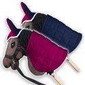 Derka dwustronna i nauszniki Skippi dla Hobby Horse - fuksja i granat Derka dwustronna i nauszniki Skippi dla Hobby Horse - fuksja i granat