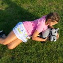 Hobby Horse Skippi - koń na kiju - Szary A4 - kantar i wodze w zestawie