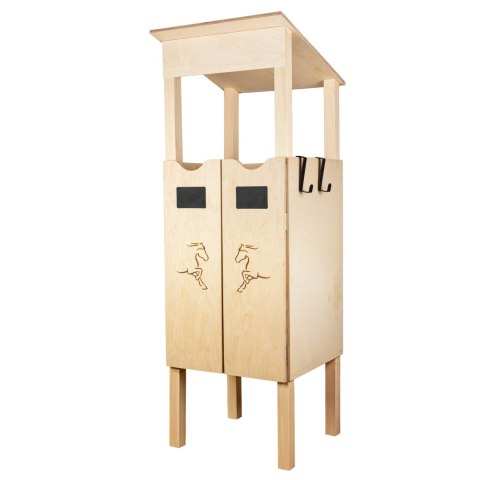 Skippi Stajnia dla Hobby Horse - podwójna, drewniana, polska produkcja Skippi Stajnia dla Hobby Horse - podwójna, drewniana, polska produkcja