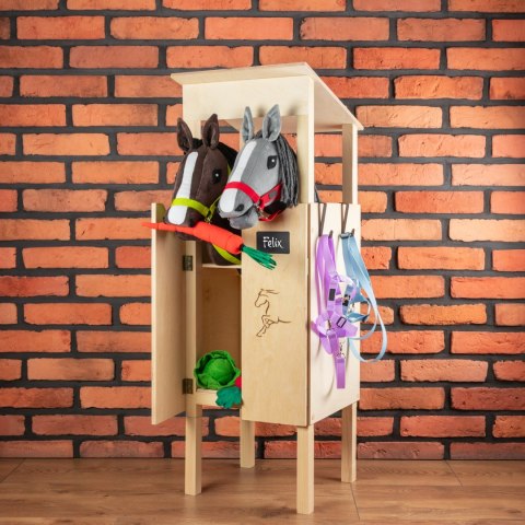 Skippi Stajnia dla Hobby Horse - podwójna, drewniana, polska produkcja Skippi Stajnia dla Hobby Horse - podwójna, drewniana, polska produkcja