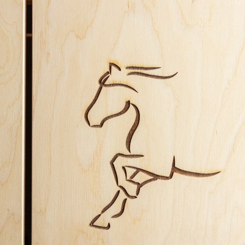 Skippi Stajnia dla Hobby Horse - podwójna, drewniana, polska produkcja Skippi Stajnia dla Hobby Horse - podwójna, drewniana, polska produkcja