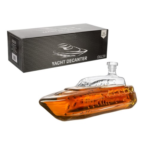 Karafka Jacht - szklana karafka do whisky 1L - prezent dla mężczyzny Karafka Jacht - szklana karafka do whisky 1L - prezent dla mężczyzny