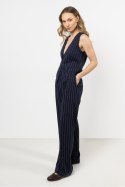 Spodnie Damskie Model A725 Navy - awama Awama Spodnie Damskie Model A725 Navy - awama Awama