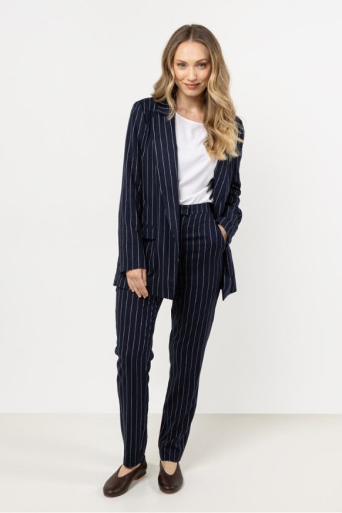 Spodnie Damskie Model A726 Navy - awama Awama Spodnie Damskie Model A726 Navy - awama Awama