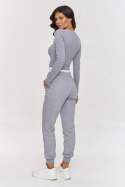 Spodnie Komplet Model A9 Grey Melange - Makadamia Makadamia Spodnie Komplet Model A9 Grey Melange - Makadamia Makadamia