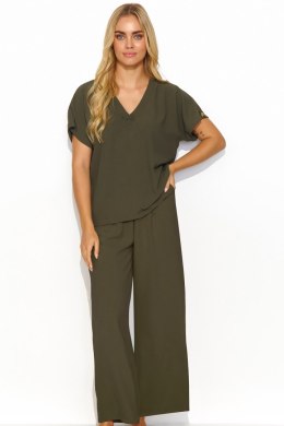 Spodnie Komplet Model M831 Khaki - Makadamia Makadamia