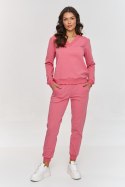 Spodnie Komplet Model M868 Baby Pink - Makadamia Makadamia Spodnie Komplet Model M868 Baby Pink - Makadamia Makadamia