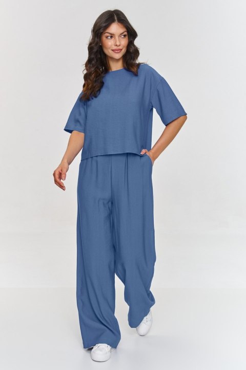 Spodnie Komplet Model M881 Blue Jeans - Makadamia Makadamia Spodnie Komplet Model M881 Blue Jeans - Makadamia Makadamia
