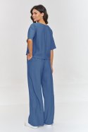Spodnie Komplet Model M881 Blue Jeans - Makadamia Makadamia Spodnie Komplet Model M881 Blue Jeans - Makadamia Makadamia
