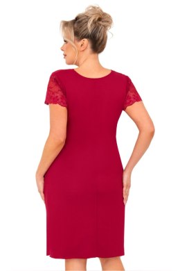 Koszulka nocna Koszula Nocna Model Livia Plus Size Burgund Bordo - Donna Donna