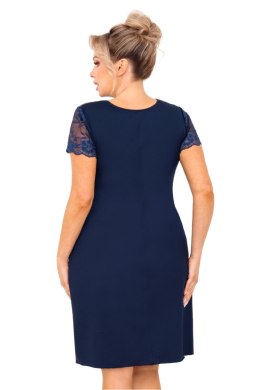 Koszulka nocna Koszula Nocna Model Livia Plus Size Dark Blue - Donna Donna