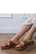 Sandał Klapki Model Liluna DFY-9 Brown - PRIMO PRIMO