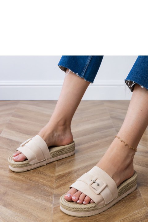 Sandał Klapki Model Lunda LOLO28 Beige - PRIMO PRIMO
