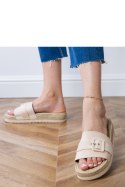 Sandał Klapki Model Lunda LOLO28 Beige - PRIMO PRIMO