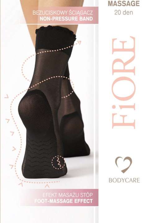 Skarpetki Model Pico Massage 20 Den Black - Fiore Fiore Skarpetki Model Pico Massage 20 Den Black - Fiore Fiore