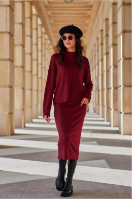 Spódnica Model Carmen BOR SPO0043 Bordo - Roco Fashion Roco Fashion