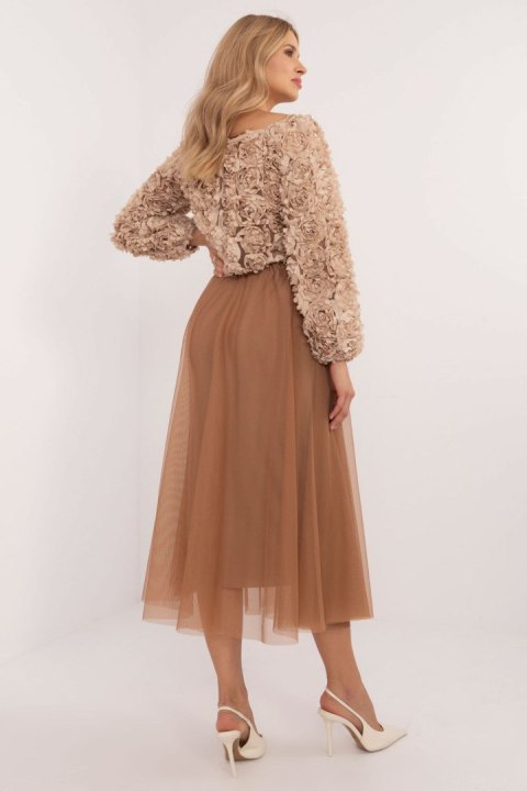 Spódnica Model DHJ-SD-19568.13X Camel - Italy Moda Italy Moda Spódnica Model DHJ-SD-19568.13X Camel - Italy Moda Italy Moda