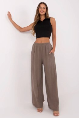 Spodnie Damskie Model MI-SP-2563.84 Brown - Italy Moda Italy Moda