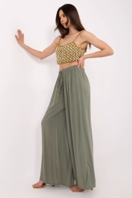 Spodnie Damskie Model MI-SP-25734.78 Khaki - Italy Moda Italy Moda