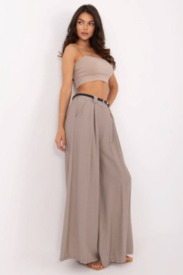 Spodnie Damskie Model MI-SP-A2476.95 Dark Beige - Italy Moda Italy Moda