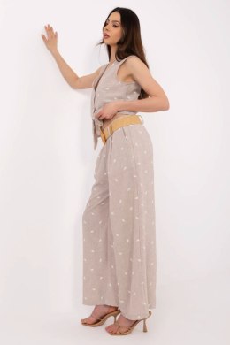 Spodnie Komplet Model DHJ-KMPL-20882.66 Dark Beige - Italy Moda Italy Moda