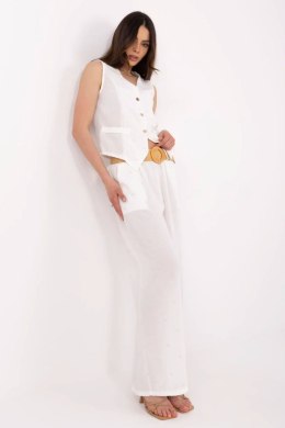 Spodnie Komplet Model DHJ-KMPL-20882.66 White - Italy Moda Italy Moda