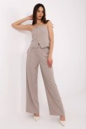 Spodnie Komplet Model MI-KMPL-A2349.75 Dark Beige - Italy Moda Italy Moda Spodnie Komplet Model MI-KMPL-A2349.75 Dark Beige - Italy Moda Italy Moda