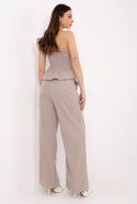 Spodnie Komplet Model MI-KMPL-A2349.75 Dark Beige - Italy Moda Italy Moda Spodnie Komplet Model MI-KMPL-A2349.75 Dark Beige - Italy Moda Italy Moda