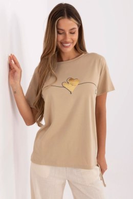T-shirt Damski Model CLM-TS-1017.03 Camel - Factory Price Factory Price