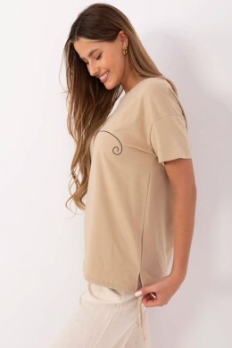 T-shirt Damski Model CLM-TS-1017.03 Camel - Factory Price Factory Price