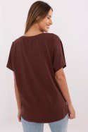Tshirt Damski Model CLM-TS-0023.94 Brown - Factory Price Factory Price Tshirt Damski Model CLM-TS-0023.94 Brown - Factory Price Factory Price