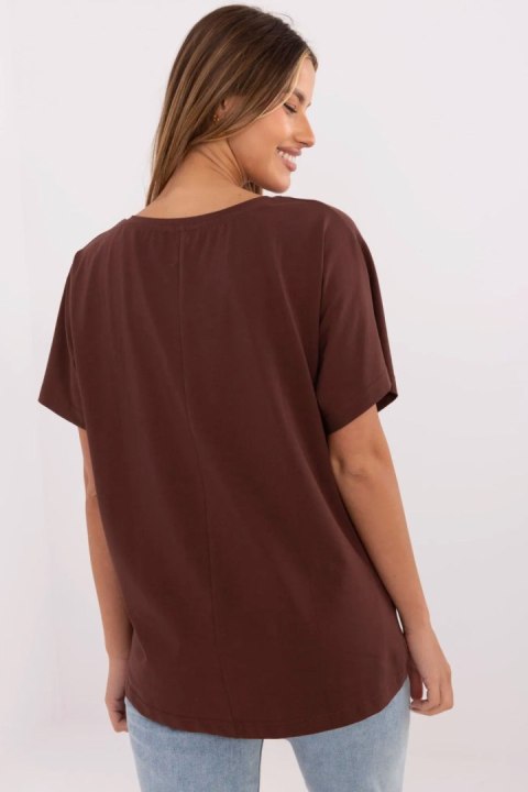 Tshirt Damski Model CLM-TS-0023.94 Brown - Factory Price Factory Price Tshirt Damski Model CLM-TS-0023.94 Brown - Factory Price Factory Price
