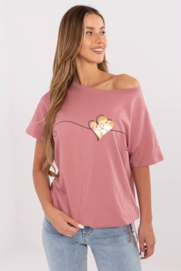 Tshirt Damski Model CLM-TS-1017.03 Dark Pink - Factory Price Factory Price