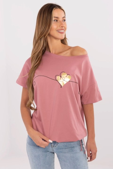 Tshirt Damski Model CLM-TS-1017.03 Dark Pink - Factory Price Factory Price Tshirt Damski Model CLM-TS-1017.03 Dark Pink - Factory Price Factory Price