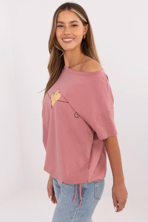 Tshirt Damski Model CLM-TS-1017.03 Dark Pink - Factory Price Factory Price Tshirt Damski Model CLM-TS-1017.03 Dark Pink - Factory Price Factory Price