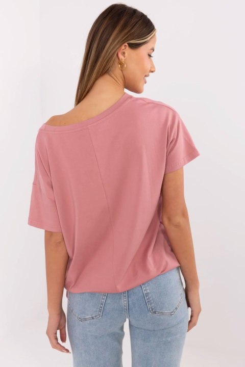 Tshirt Damski Model CLM-TS-1017.03 Dark Pink - Factory Price Factory Price Tshirt Damski Model CLM-TS-1017.03 Dark Pink - Factory Price Factory Price