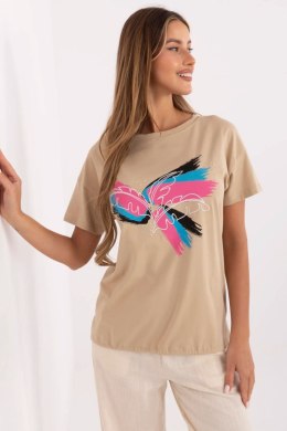 Tshirt Damski Model CLM-TS-1019.79 Camel - Factory Price Factory Price