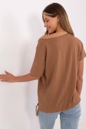 Tshirt Damski Model CLM-TS-1019.79 Light Brown - Factory Price Factory Price Tshirt Damski Model CLM-TS-1019.79 Light Brown - Factory Price Factory Price