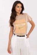Tshirt Damski Model CLM-TS-1704.85 Camel - Factory Price Factory Price Tshirt Damski Model CLM-TS-1704.85 Camel - Factory Price Factory Price
