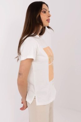 Tshirt Damski Model CLM-TS-1704.85 Ecru - Factory Price Factory Price