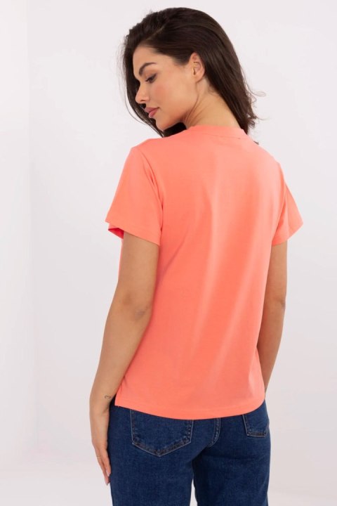 Tshirt Damski Model CLM-TS-1704.85 Orange - Factory Price Factory Price Tshirt Damski Model CLM-TS-1704.85 Orange - Factory Price Factory Price