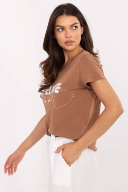 Tshirt Damski Model CLM-TS-1726.87 Light Brown - Factory Price Factory Price