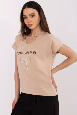 Tshirt Damski Model CLM-TS-1727.90 Camel - Factory Price Factory Price