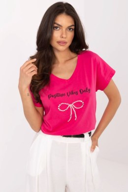 Tshirt Damski Model CLM-TS-1727.90 Fuksja - Factory Price Factory Price