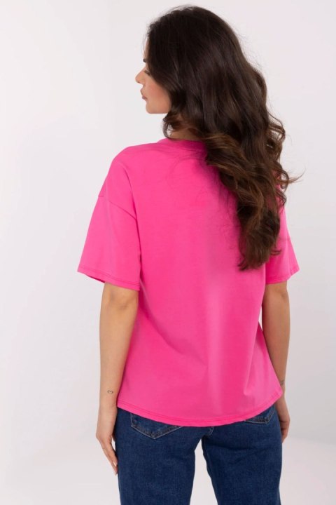 Tshirt Damski Model MI-TS-M3221-1.20P Dark Pink - Italy Moda Italy Moda Tshirt Damski Model MI-TS-M3221-1.20P Dark Pink - Italy Moda Italy Moda