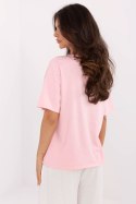 Tshirt Damski Model MI-TS-M3221-1.20P Light Pink - Italy Moda Italy Moda Tshirt Damski Model MI-TS-M3221-1.20P Light Pink - Italy Moda Italy Moda